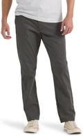 Men's extreme motion flat front pants, relaxed taper.