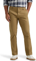 Men's extreme motion flat front pants, regular straight.